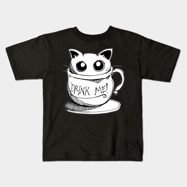 Drink Me! Kids T-Shirt by TKDoodle